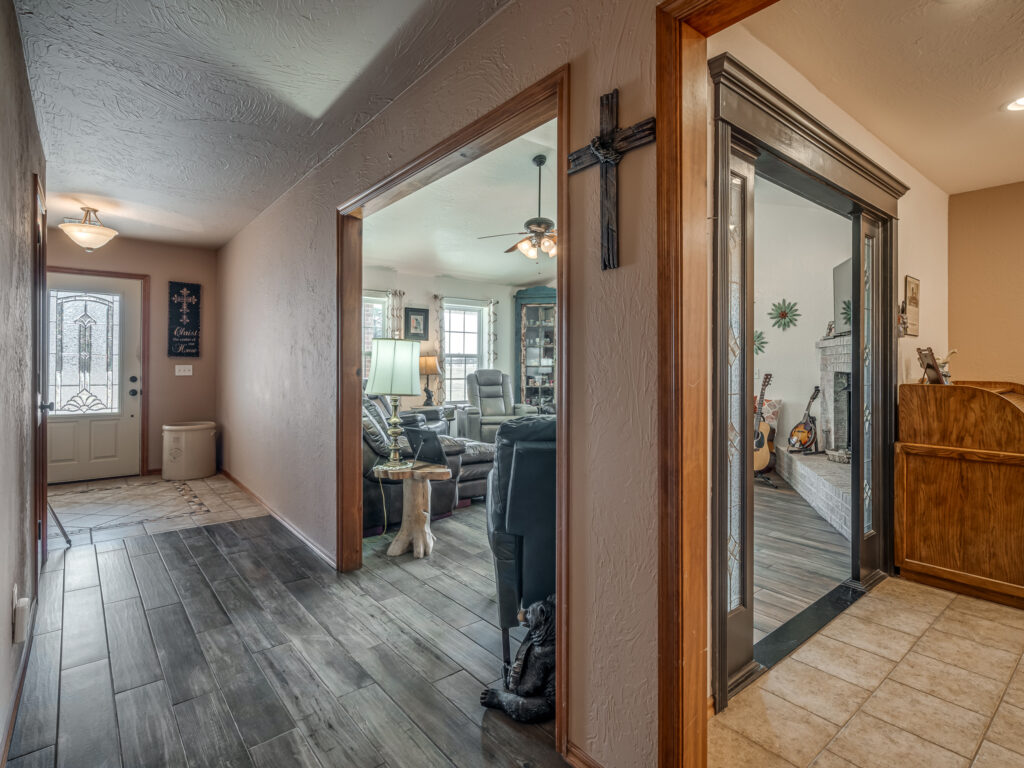 View of Living Room from Hallway