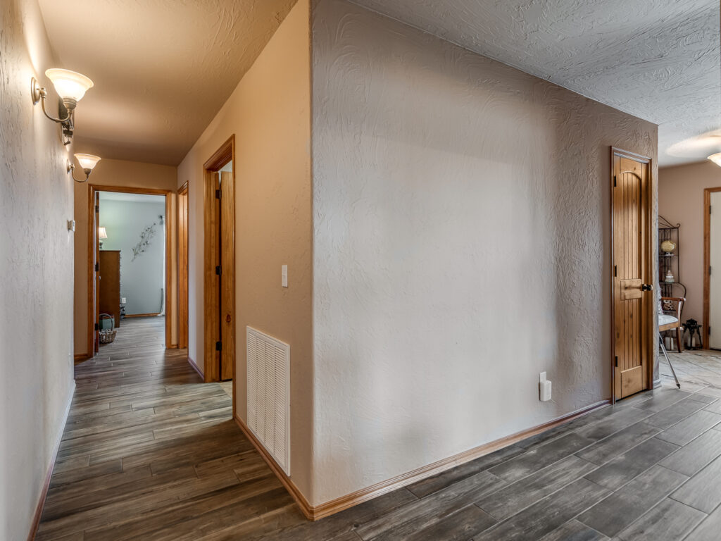 Hallway to Bedrooms and Laundry Room