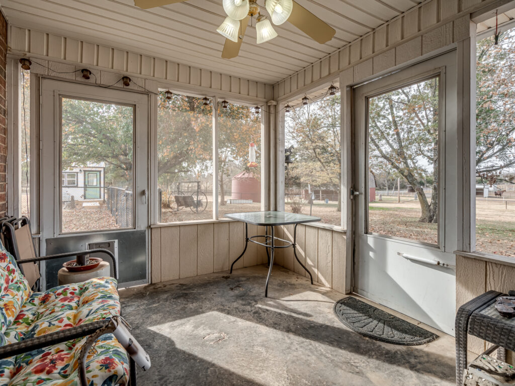 Screened In Back Porch