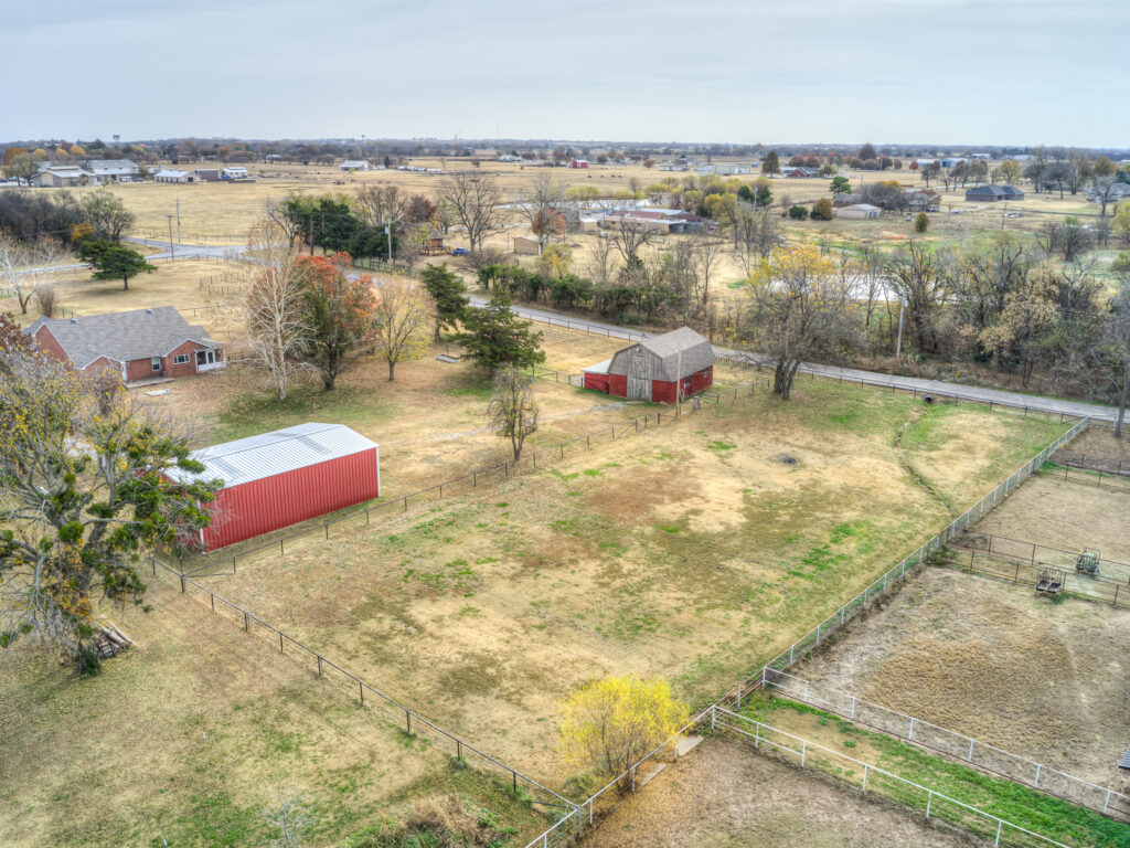 Aerial of Back Paddock
