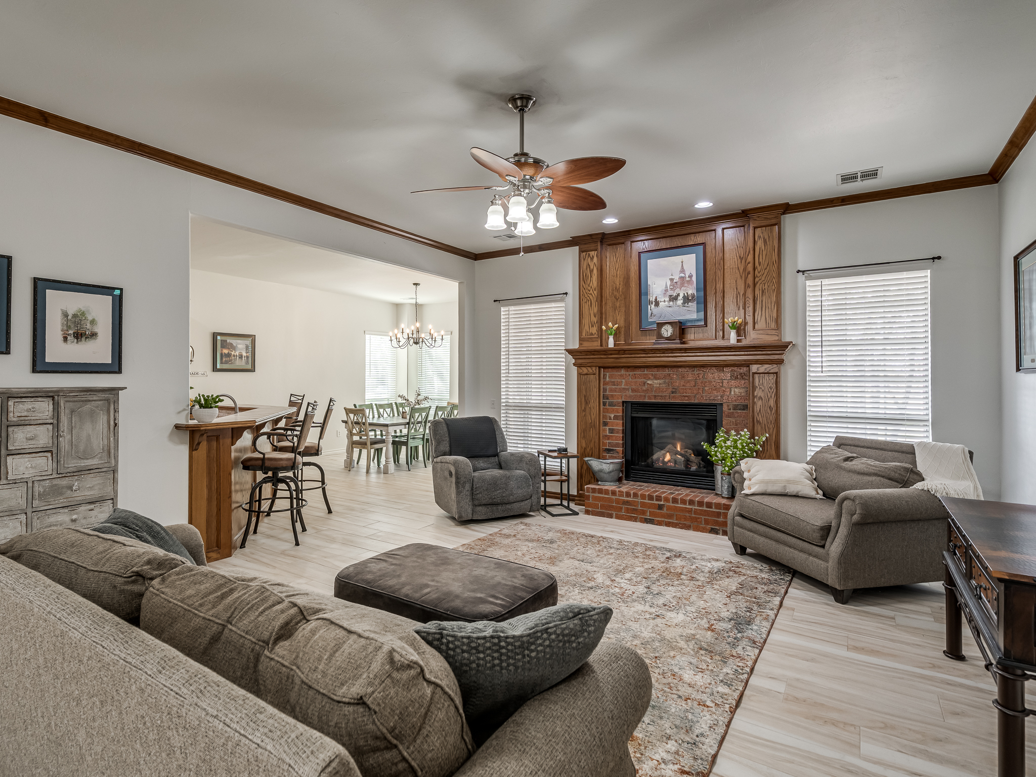 Open Concept Living area