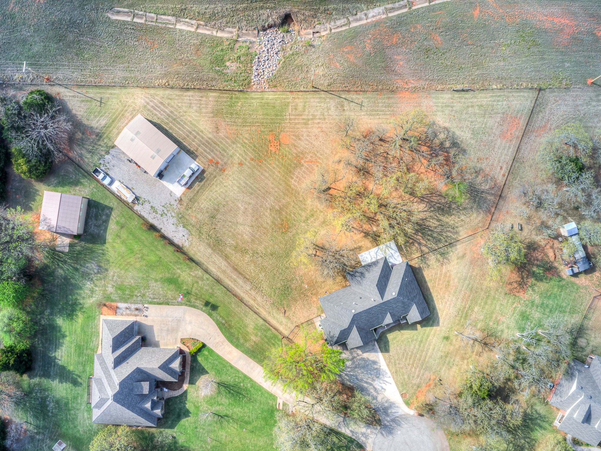 View of the Triangular Pie Shaped 1.41 Acreage