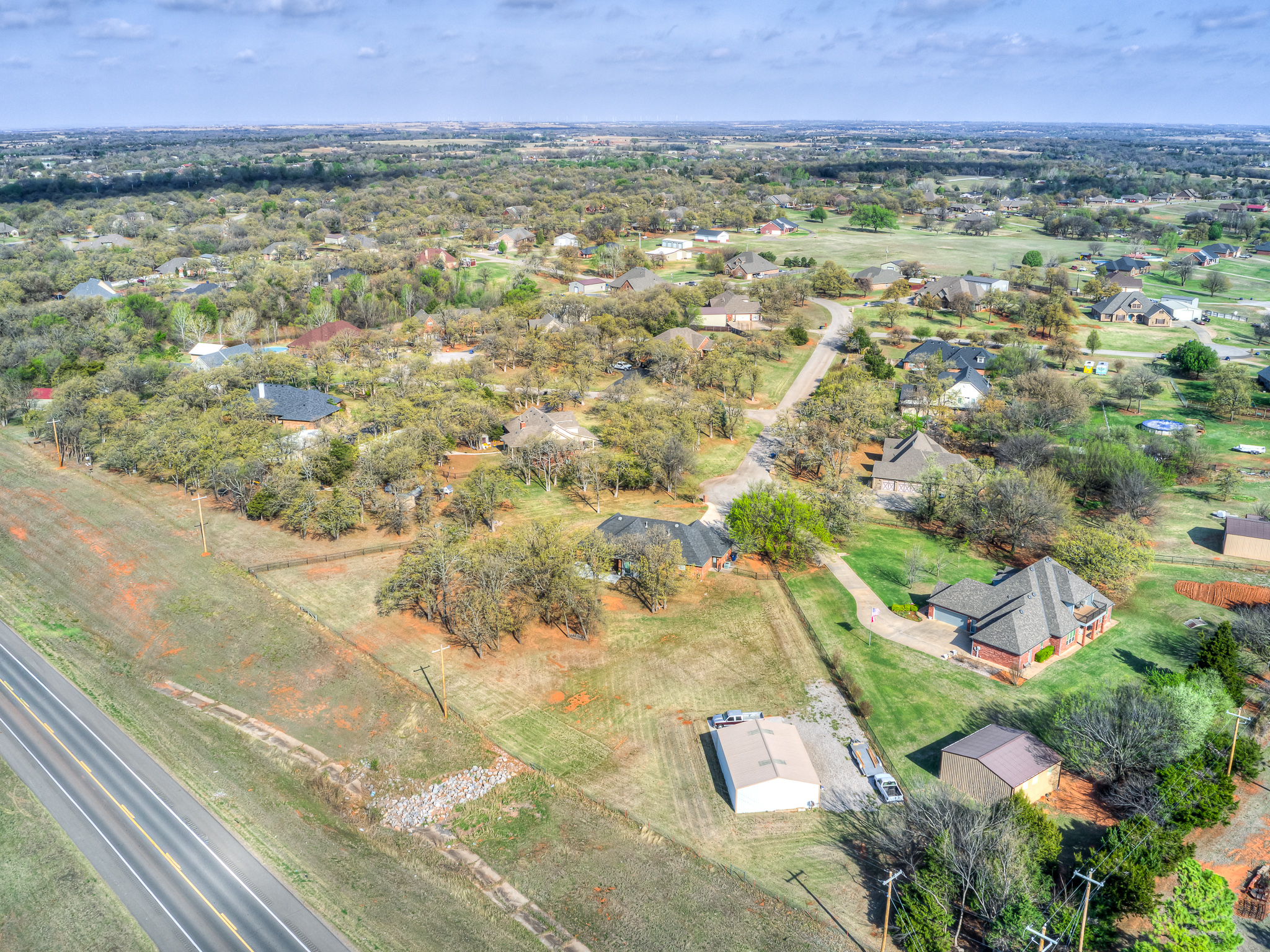 Aerial View of 1724 Oakmont Drive and the Oakmont Addition!