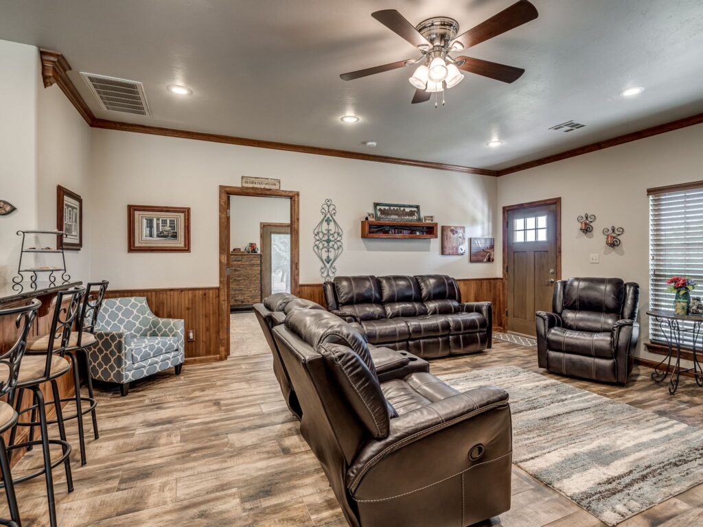 Living Room to Primary Bedroom Door access